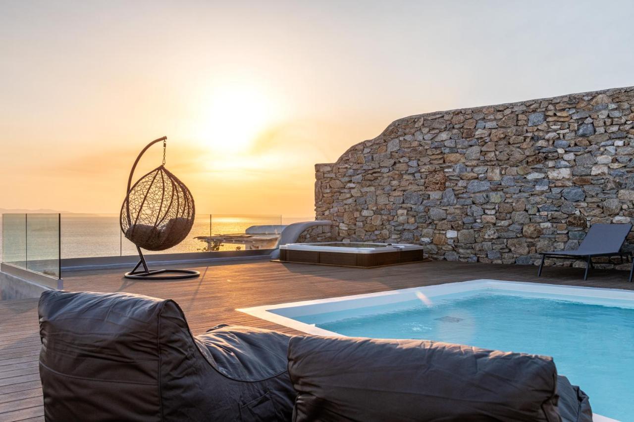 Villa In Mykonos - 6 Bedroom - 1Km From Mykonos Town - Infinity Pool - Sunset View ภายนอก รูปภาพ