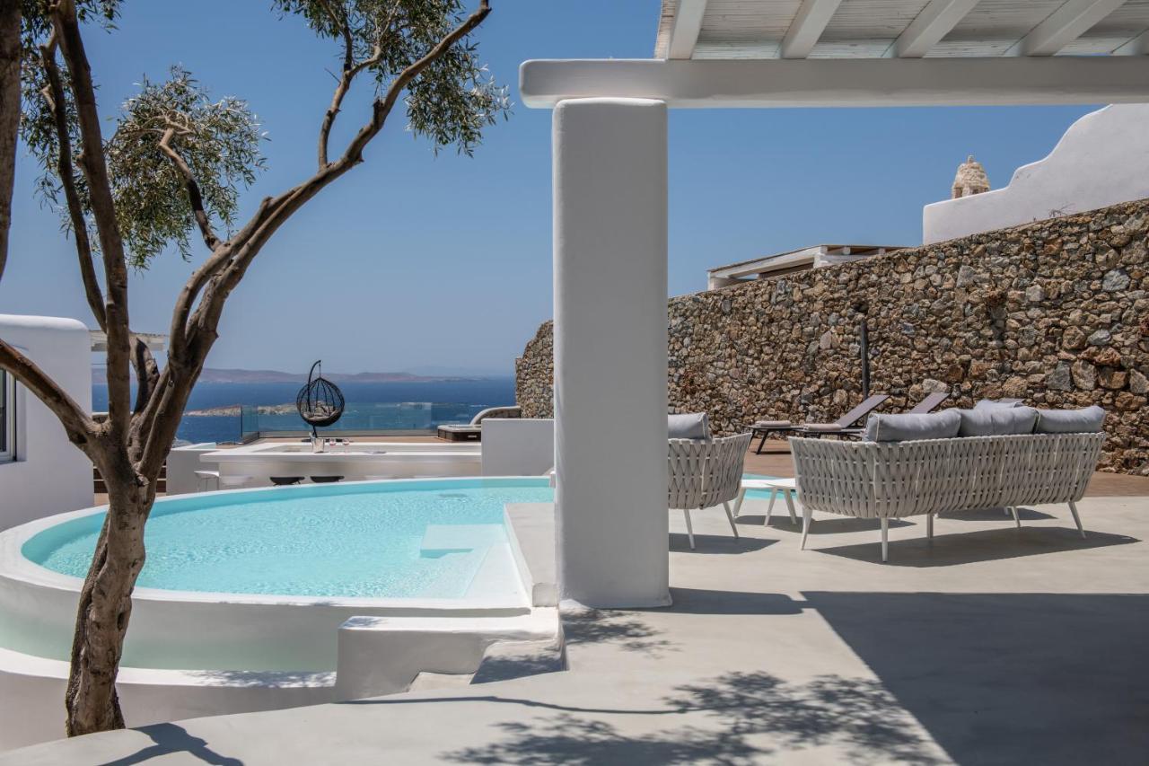 Villa In Mykonos - 6 Bedroom - 1Km From Mykonos Town - Infinity Pool - Sunset View ภายนอก รูปภาพ