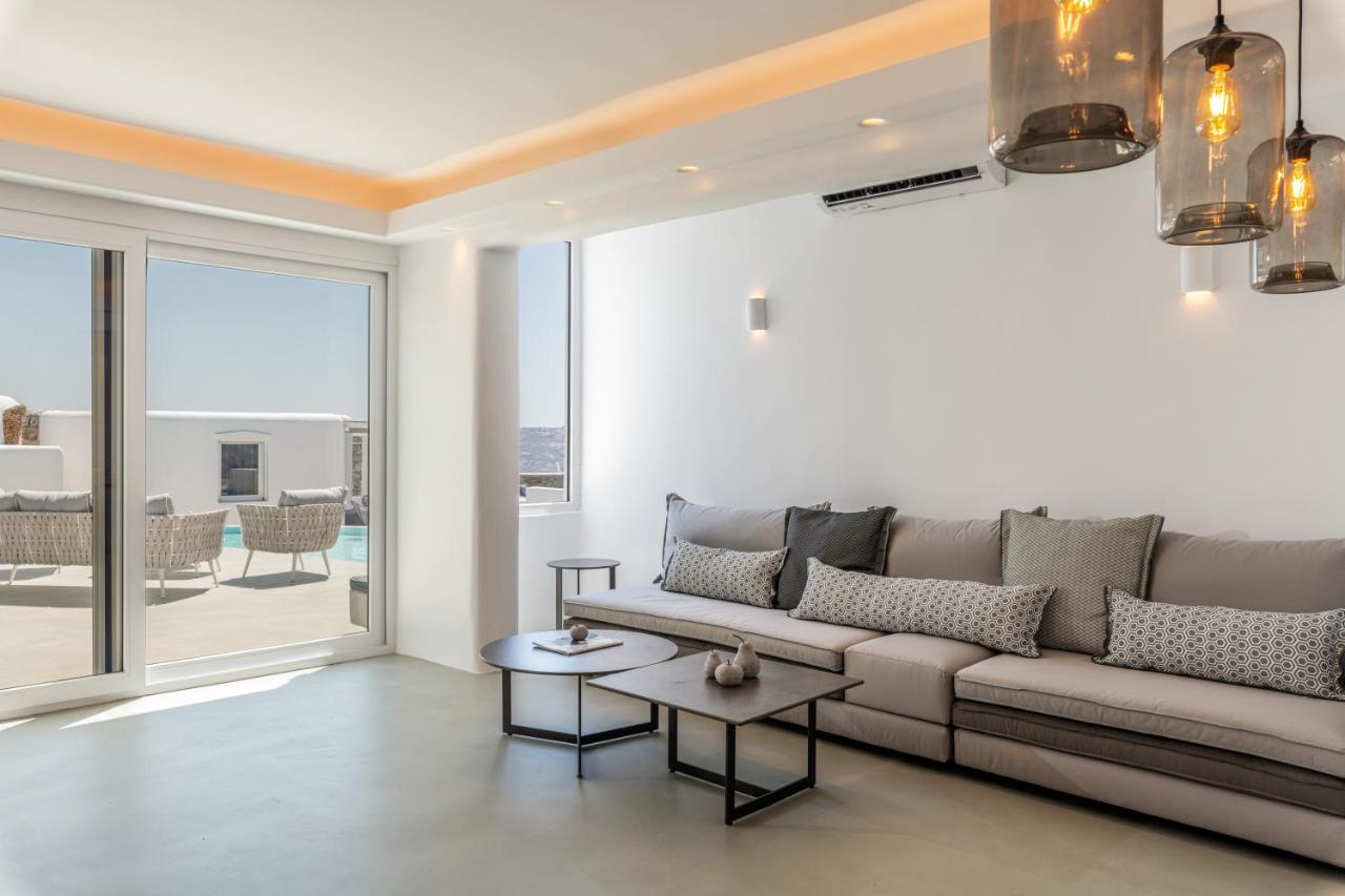 Villa In Mykonos - 6 Bedroom - 1Km From Mykonos Town - Infinity Pool - Sunset View ภายนอก รูปภาพ