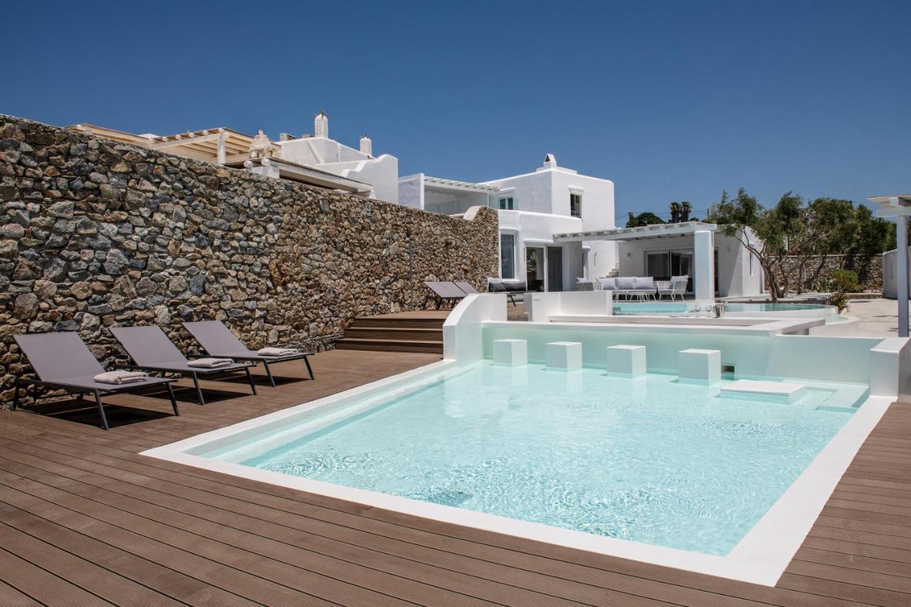 Villa In Mykonos - 6 Bedroom - 1Km From Mykonos Town - Infinity Pool - Sunset View ภายนอก รูปภาพ